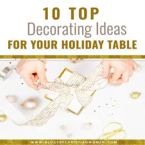 Creative holiday table decorations