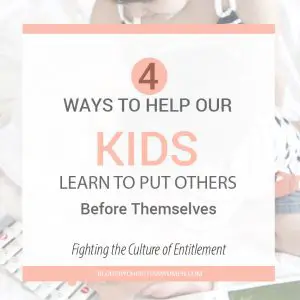 Saving our children from the culture of entitlement