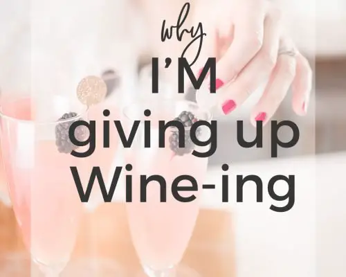 Maybe I Should Stop Wine-ing