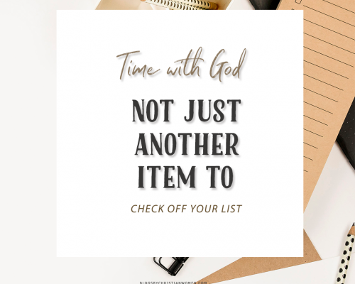 Moving God Beyond Your To-Do List